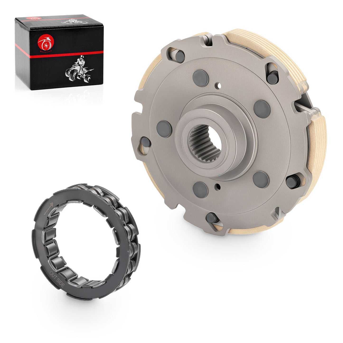 Wet Clutch Centrifugal Carrier & One Way Clutch Bearing for Honda FourTrax (1988–2000)
