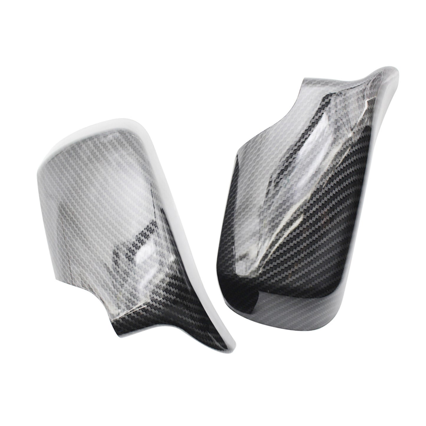 2X M Style Wing Side Mirror Cover Caps for BMW E46 E39 (1998–2005)