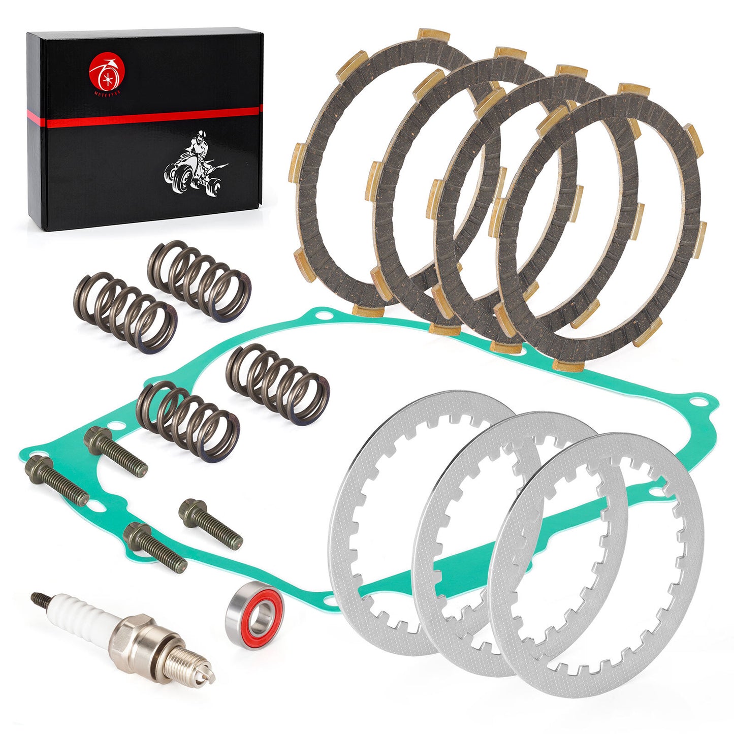 Clutch Friction Plates Gasket Kit for Honda XR80R XR100R (1987–2004)