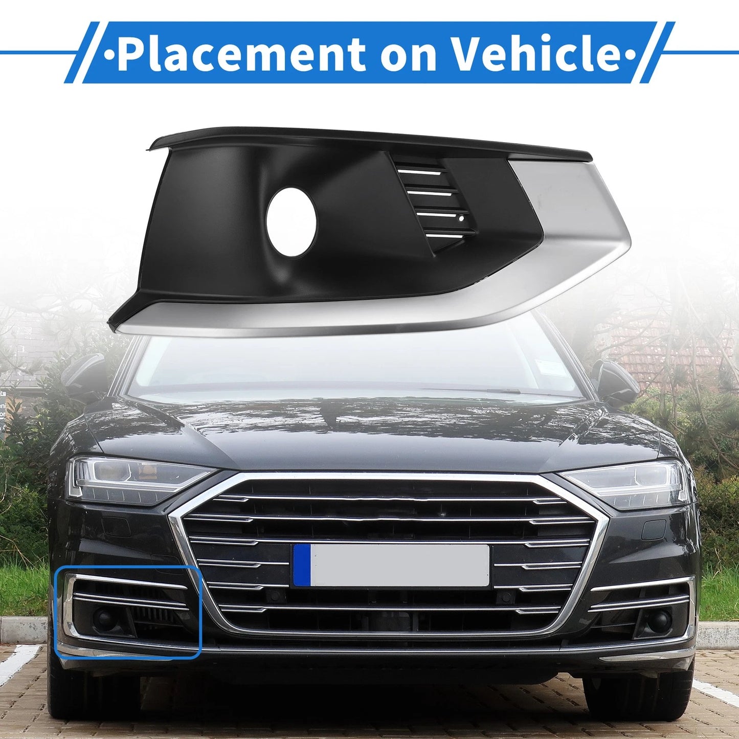 Fog Light Grill for Audi A4L (2020–2022) No.8WD807682L