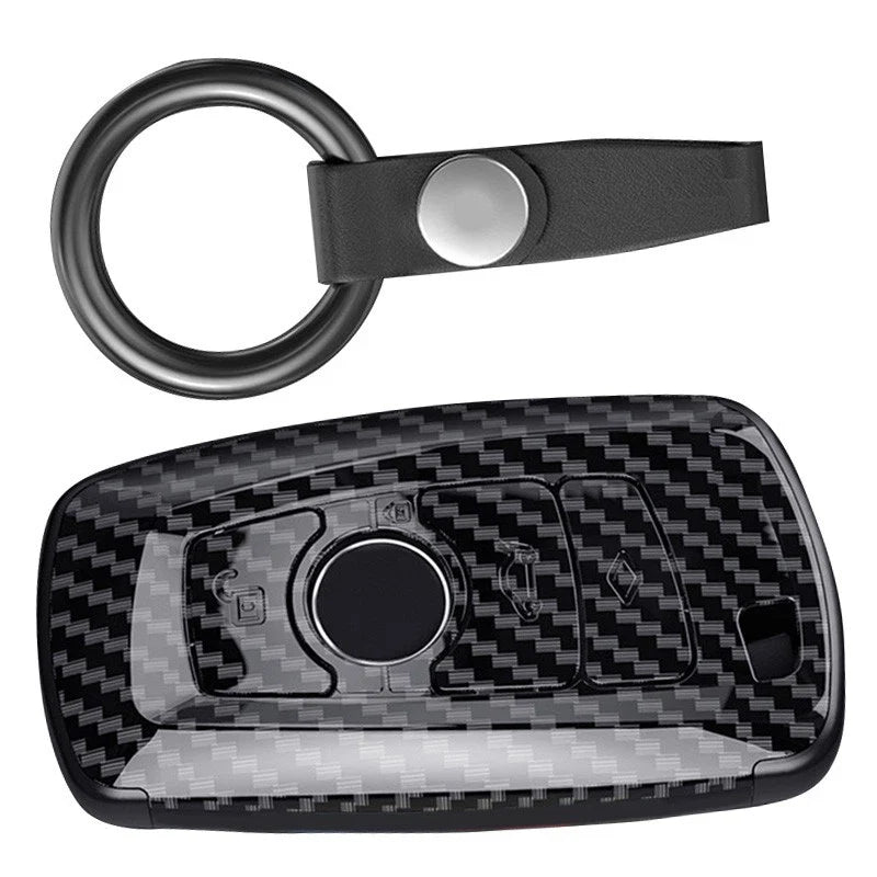 Carbon Fiber Style Remote Key Shell Cover for BMW 1 2 3 4 5 6 7 (2000-2023)