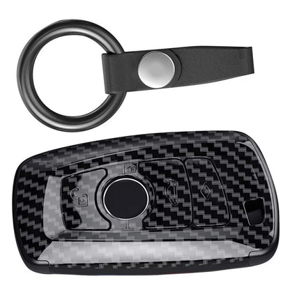 Carbon Fiber Style Remote Key Shell Cover for BMW 1 2 3 4 5 6 7 (2000-2023)