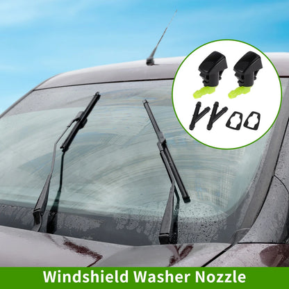 Windshield Washer Nozzle & 2 x Hose Connectors for Chevrolet Traverse (2018-2023)