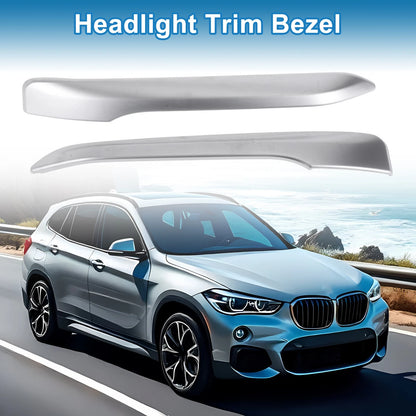 2Pcs Headlight Trim Bezel for BMW X1 F48 (2016–2019)