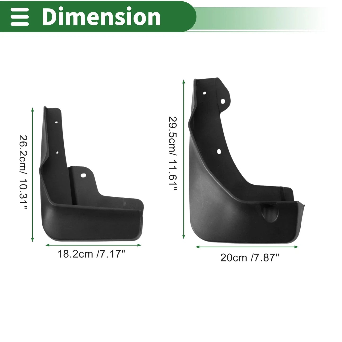 Mud Flaps Splash Guards for Chevrolet Orlando 2018-2023 with Mount Accessories