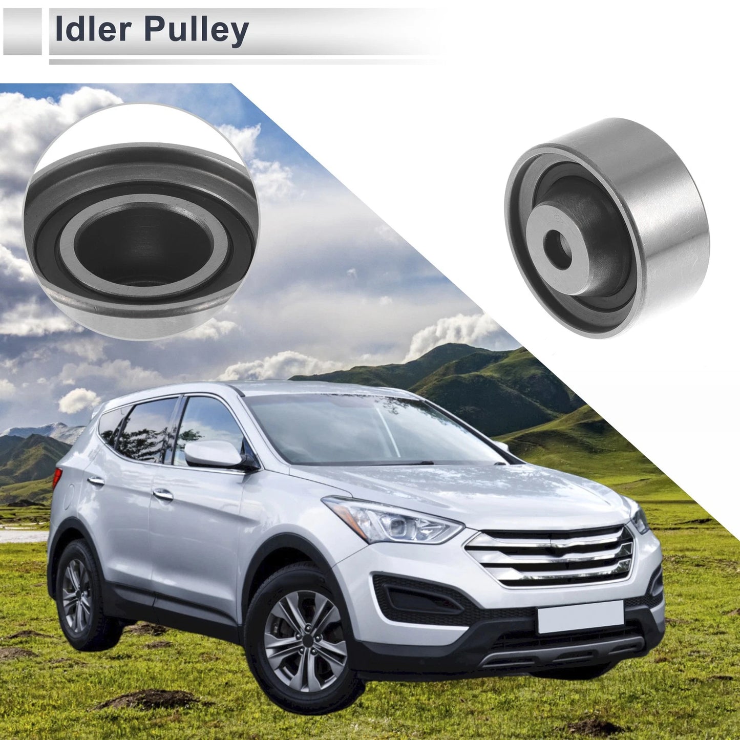 Drive Belt Idler Pulley for Kia Rio Hyundai (2006–2011) No. 2481026020