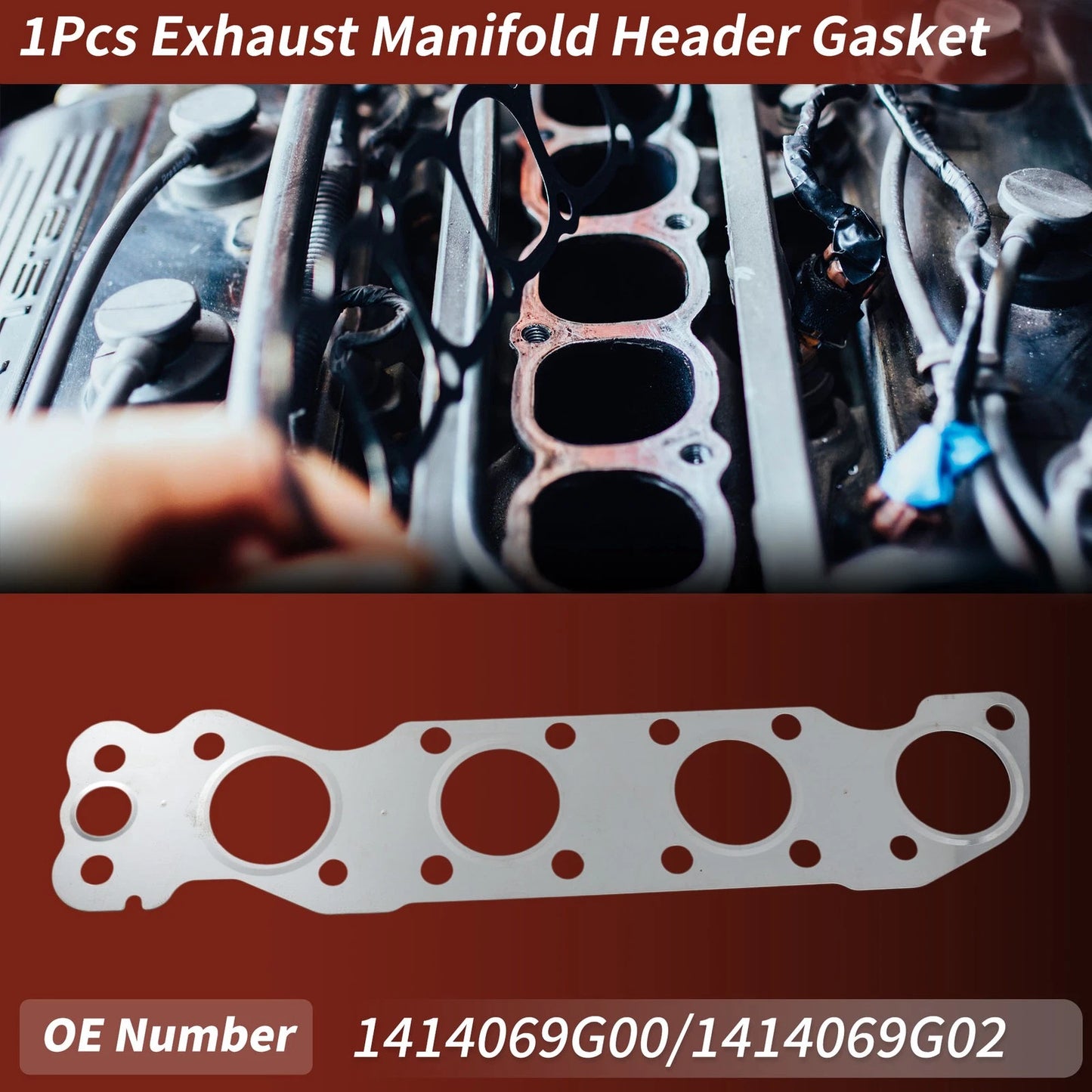 Exhaust Manifold Header Gasket for Suzuki Ignis (2000–2025) No. 1414069G00
