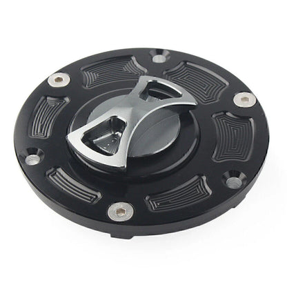 Aluminum Fuel Gas Tank Cap Cover for Kawasaki Ninja 250R EX250 EX300 (2013-2014)