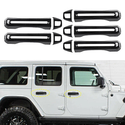 4-DR ABS Tailgate Handle Cover Trim for Jeep Wrangler JL (2018-2020)