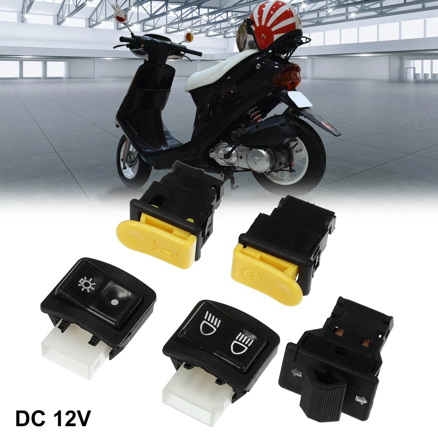 Motorcycle Handlebar Switches Start Switch Set for Honda