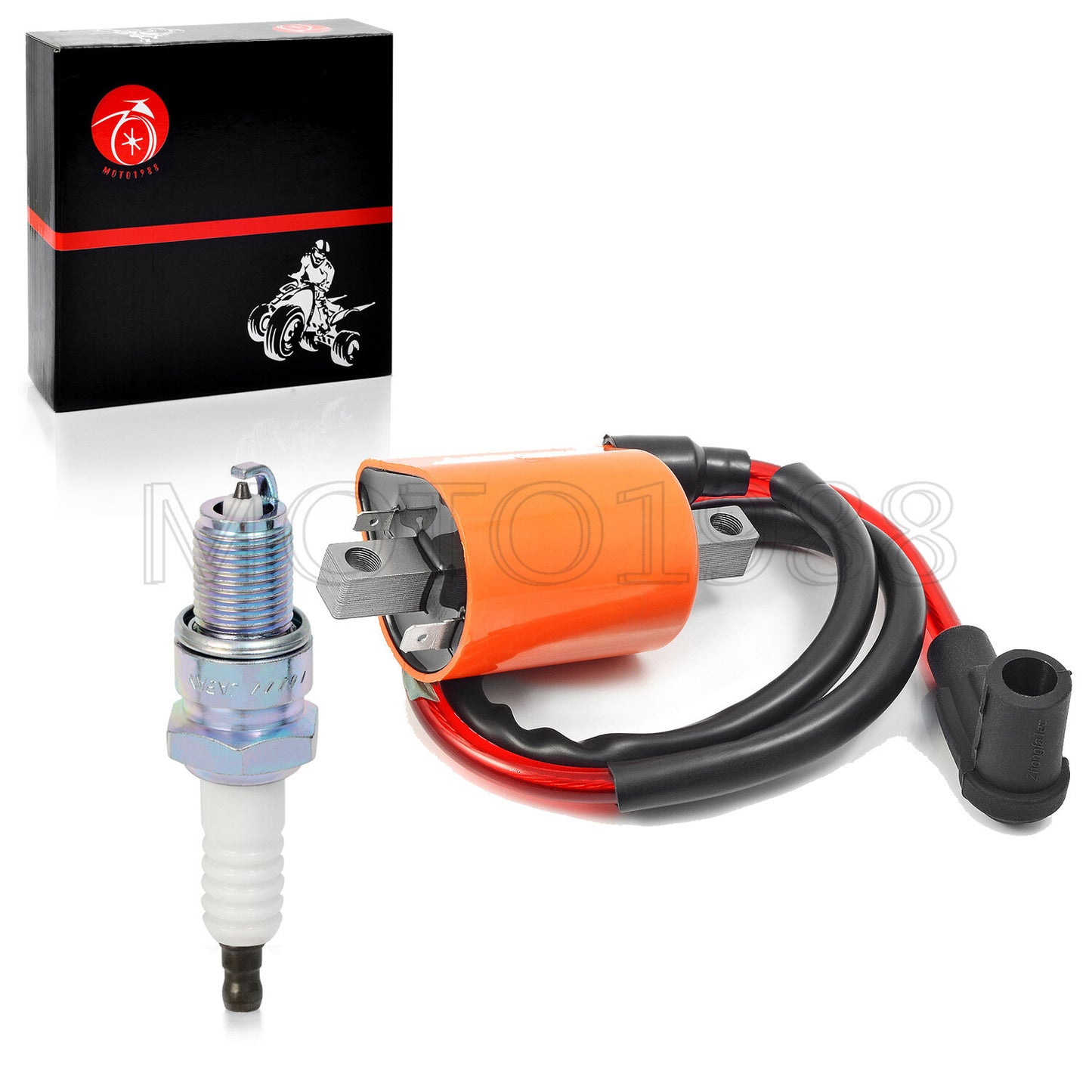 Ignition Coil & Spark Plug for Yamaha Golf Cart G2-G14 (1990–2006)