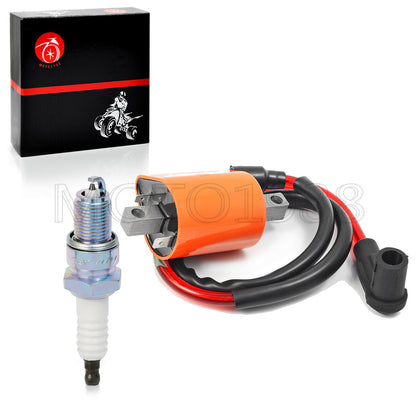 Ignition Coil & Spark Plug for Yamaha Golf Cart G2-G14 (1990–2006)