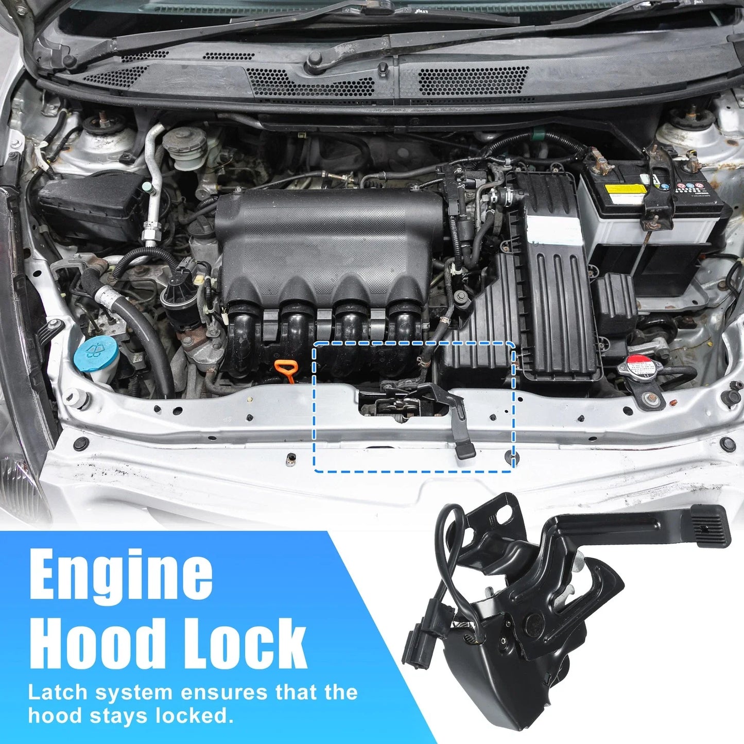 Hood Lock Latch Assembly for Honda CR-V (2007-2009)