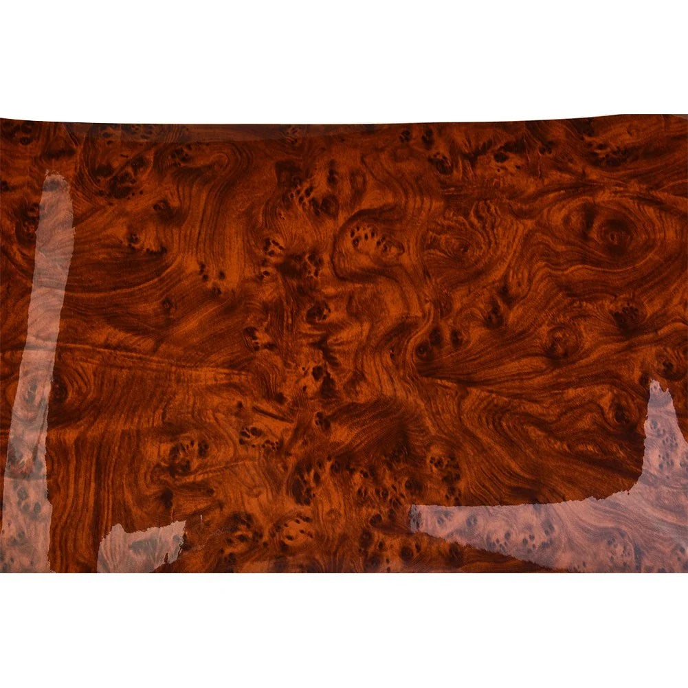 Glossy Vinyl Wrap Sheet for Car Interior Wood Grain Textured