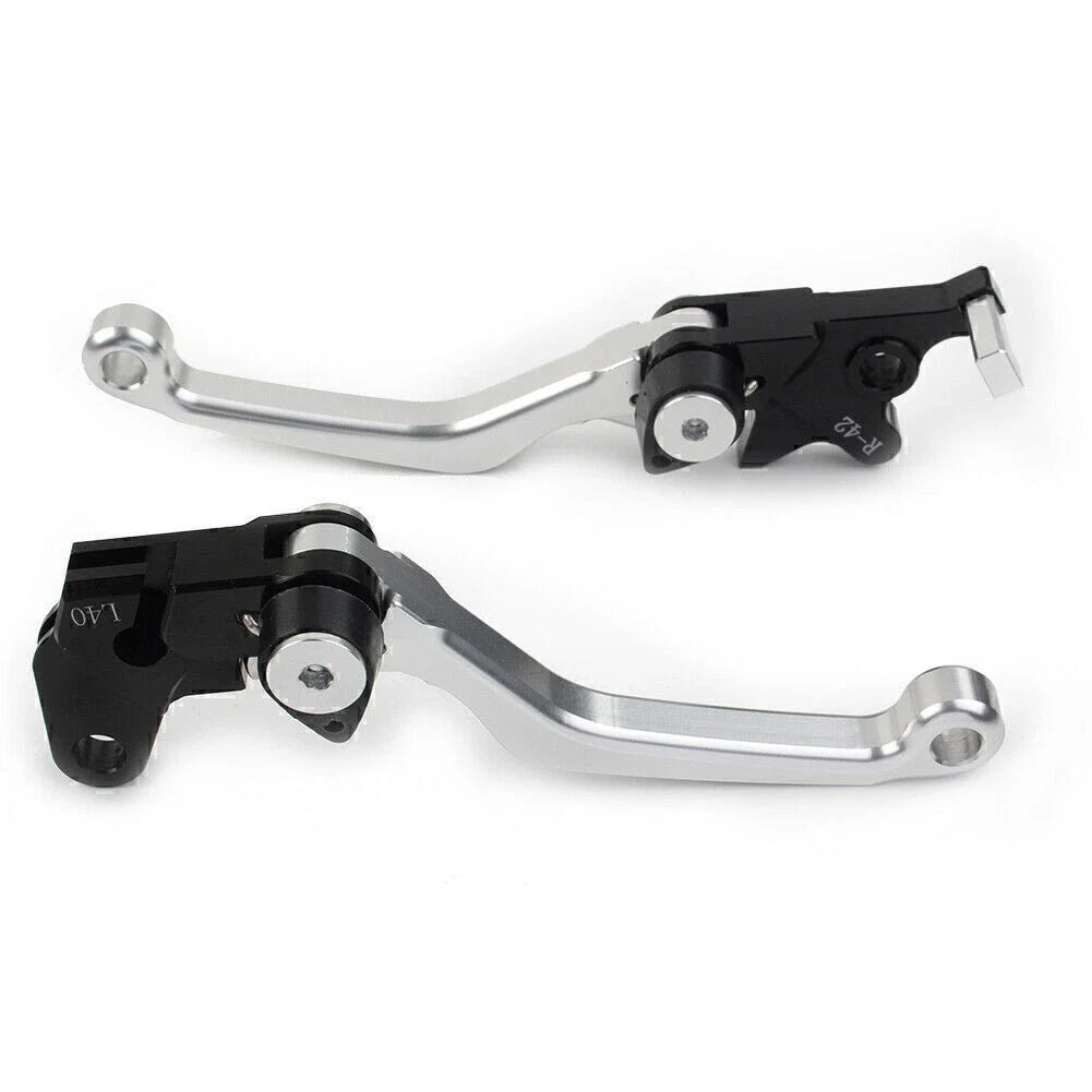 CNC Silver Pivot Clutch Brake Levers for Suzuki DRZ400S/SM/E (2000-2022)