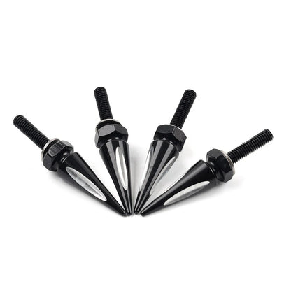 Windshield Spike Bolts 4 x Aluminum Black & White for Harley Road Glide (2015+)