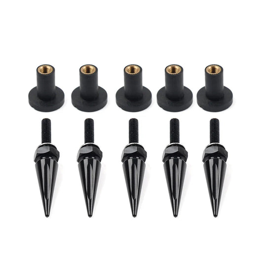 5x Spike Windshield Fairing Well Nut Bolt Kit for Harley Road Glide (2015-2023)
