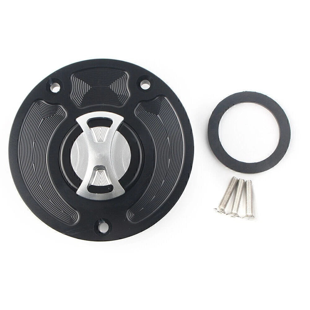 Motorbike Fuel Gas Tank Cap Cover Keyless for Kawasaki ZX10R ZX9R (2004–2023)