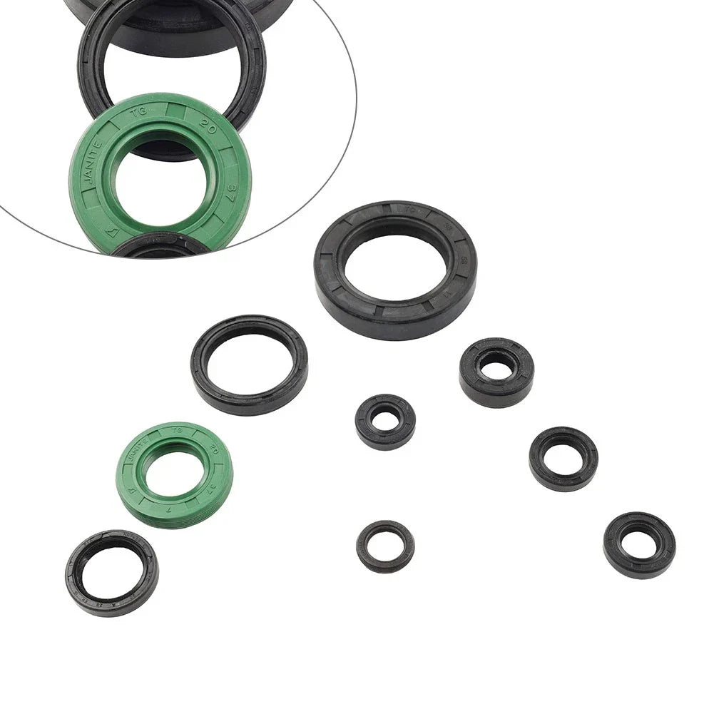 9 x Engine Oil Seal Kit for Honda CR250R (2002-2004)