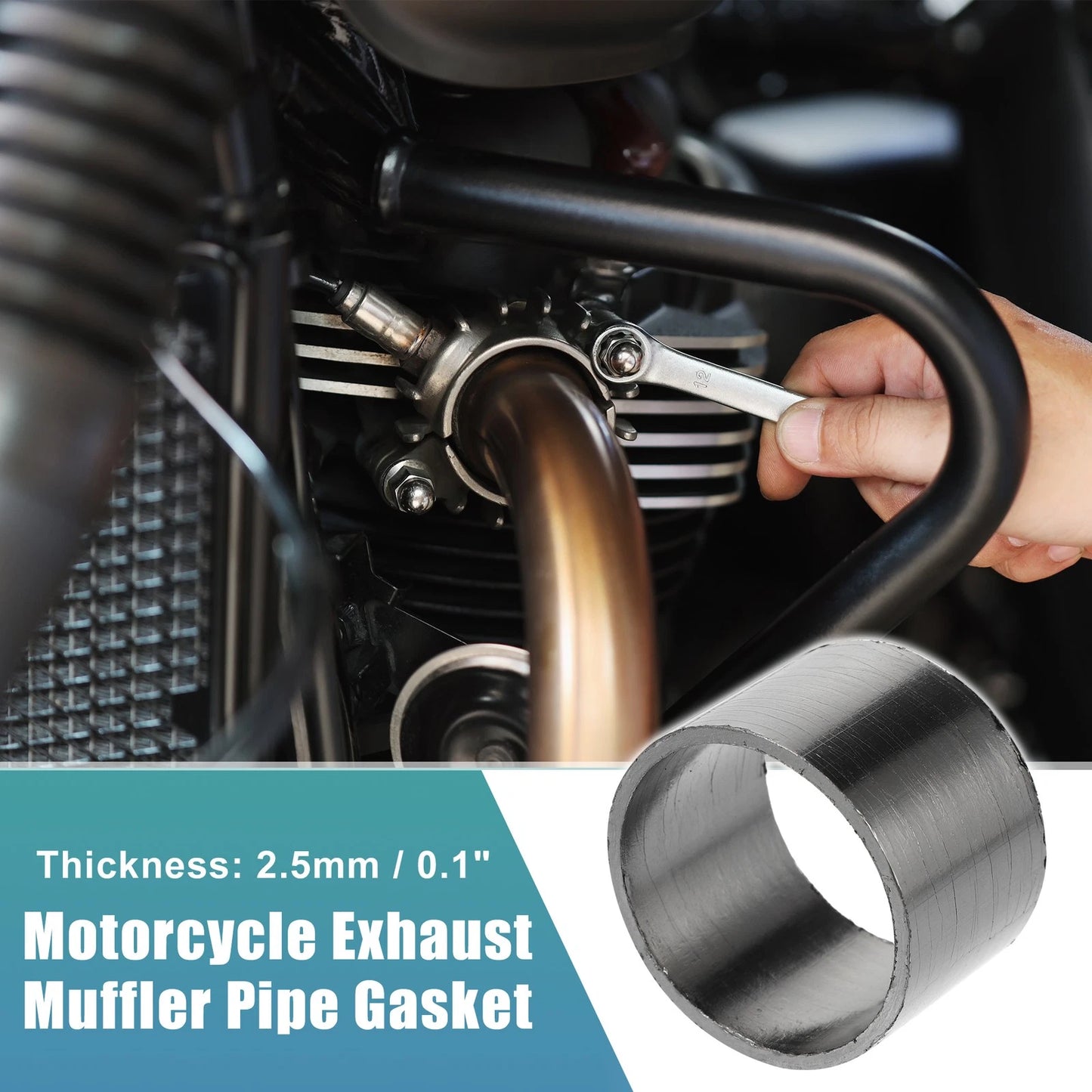 Exhaust Muffler Pipe Gasket Seal Ring Connector for Various Models