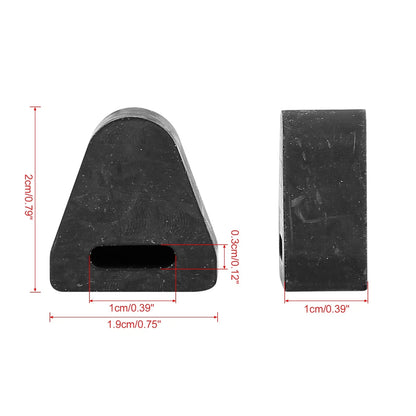 2 x Black Tailgate Latch Rubber Stops for Chevrolet Silverado