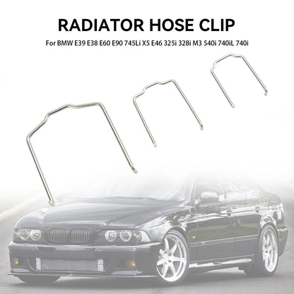 Radiator Hose Clip for BMW E39 E38 E60 E90 745Li X5 E46 325I 328I M3 540I 740Il