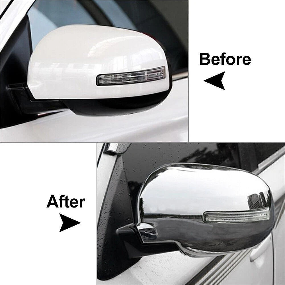 Chrome Door Side Rearview Mirror Trim Cover for Mitsubishi Outlander (2013–2020)