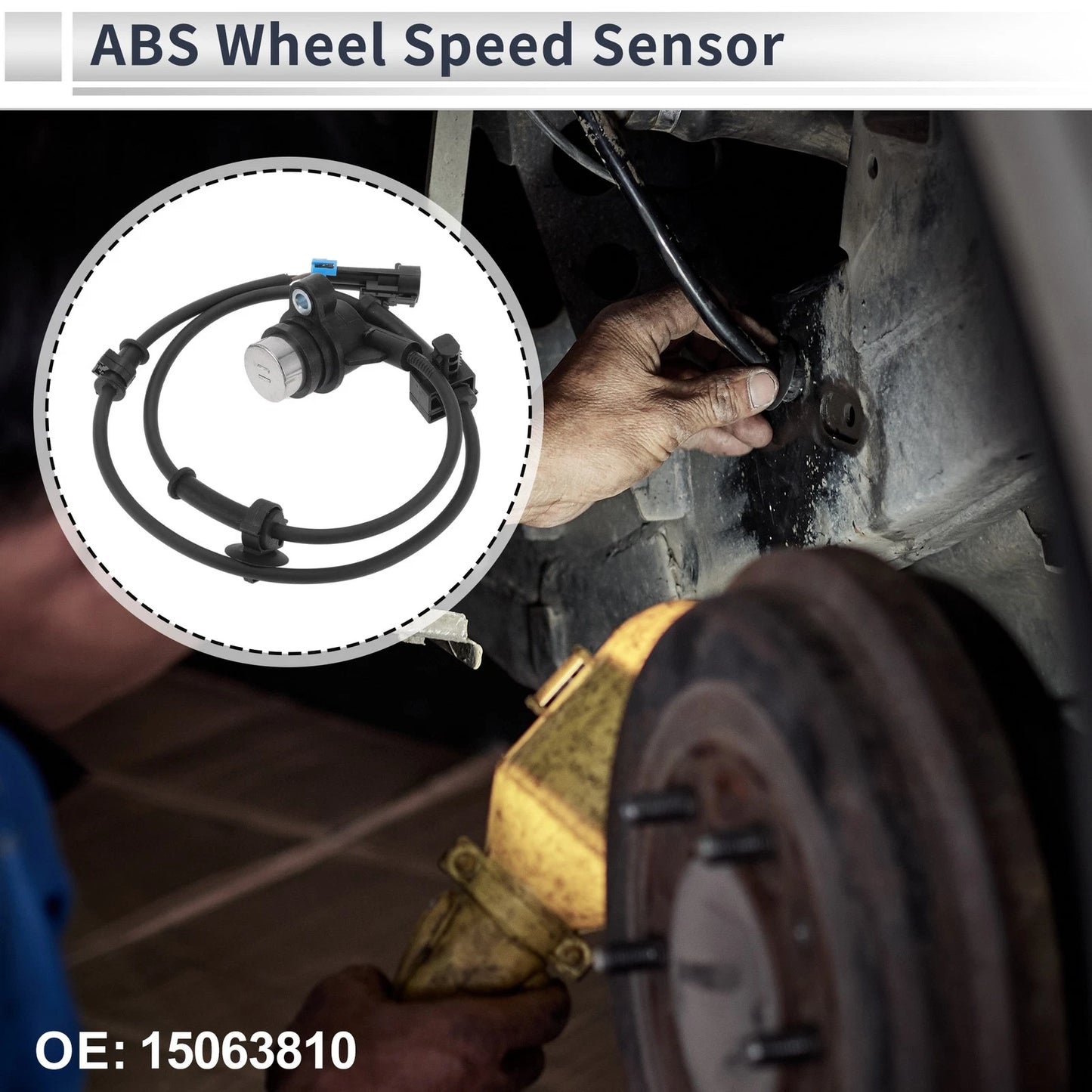 Set of 2 ABS Wheel Speed Sensors for Chevrolet Avalanche 1500 (2004–2006)