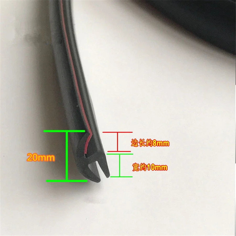 1.8M Rubber Sealing Trim Moulding Strips for Car Windshield Panel (All Years)