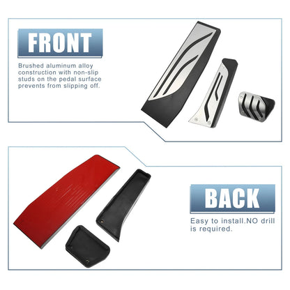 3 x Accelerator & Brake Pedal Covers Set for BMW 1/2/3/4 Series F20