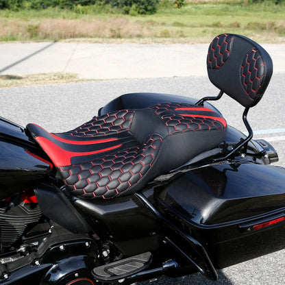 Rider Passenger Seat Backrest Sissy Bar for Harley Street Road Glide (09-23)