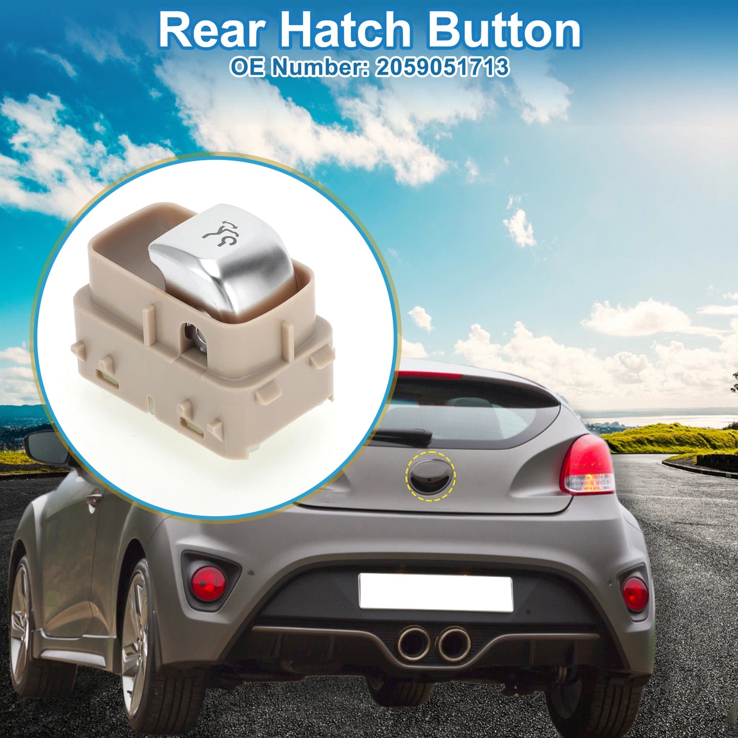 Trunk Release Switch No. 2059051713 for Mercedes-Benz C300 C400 C63 AMG (2015–2019)