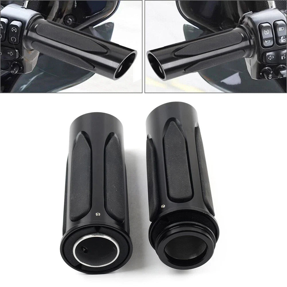 1" Hand Grips Electronic Throttle for Harley Softail Road Street Electra Glide