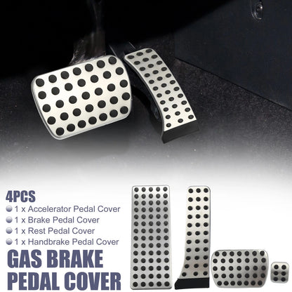 Set of 4 Accelerator and Brake Pedal Covers for Mercedes-Benz W203 W204