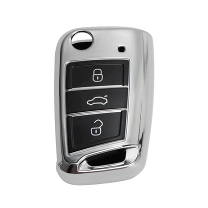 TPU Car Key Case for VW Golf, Polo 2G, 6R, 6C (3 Buttons)