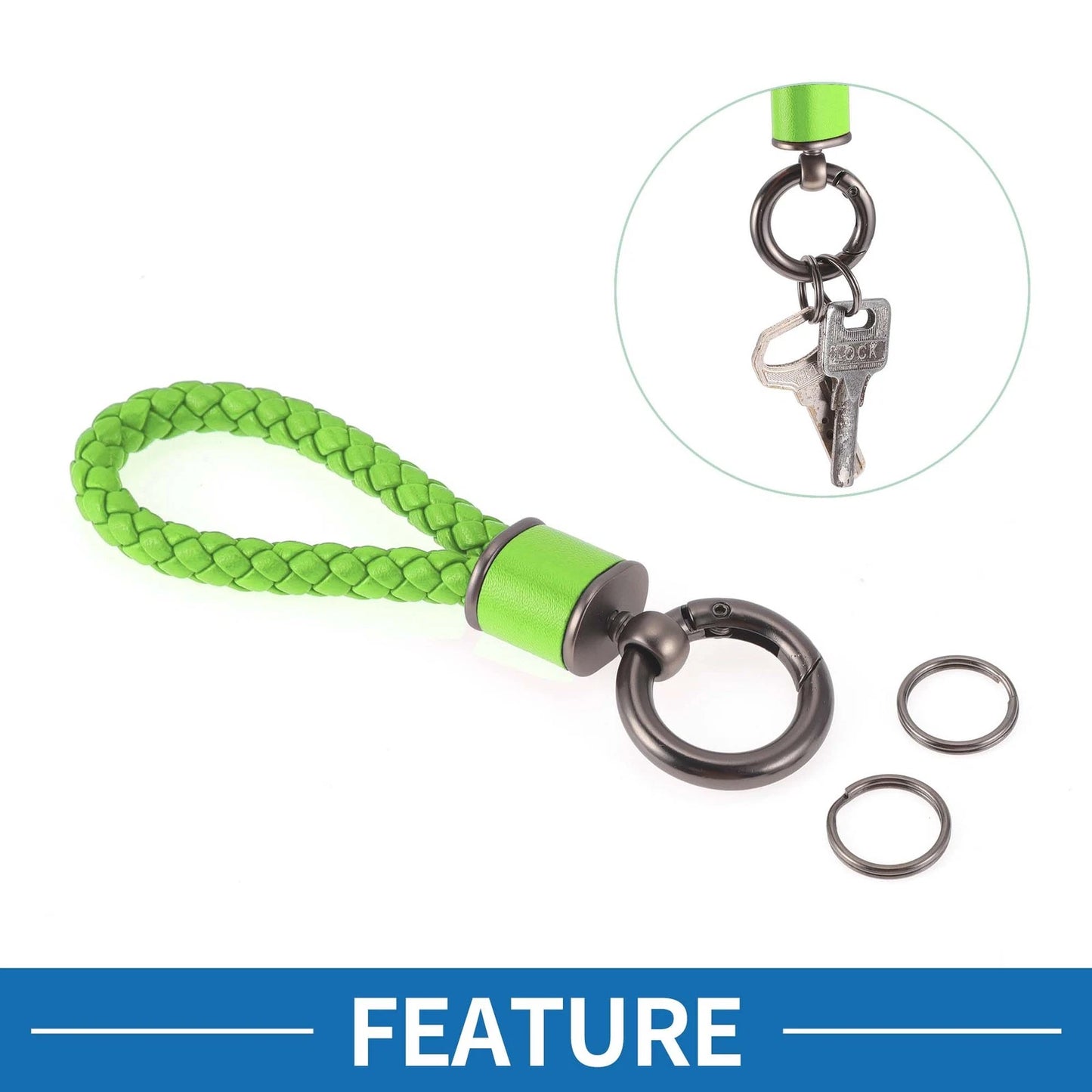 Car Keychain with Ring for Universal Use (1 Pcs)