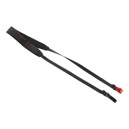 Helmet Strap Carrier for Motorcycle, Black, Hands-Free, Breathable Polyester