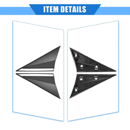 2 x Left Right Mirror Corner Triangle Covers for Hyundai Elantra (2014-2016)