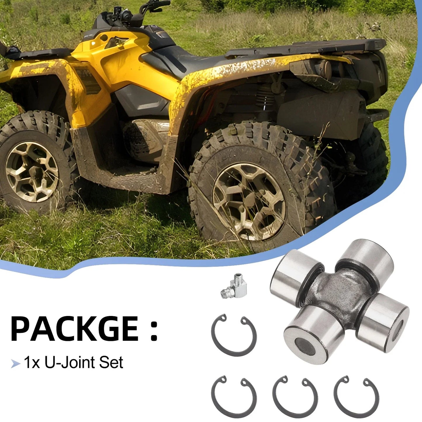 U-Joint Kit for Can-Am Outlander 570 / Max 570 4X4 Rear Drive Shaft (2016–2023)