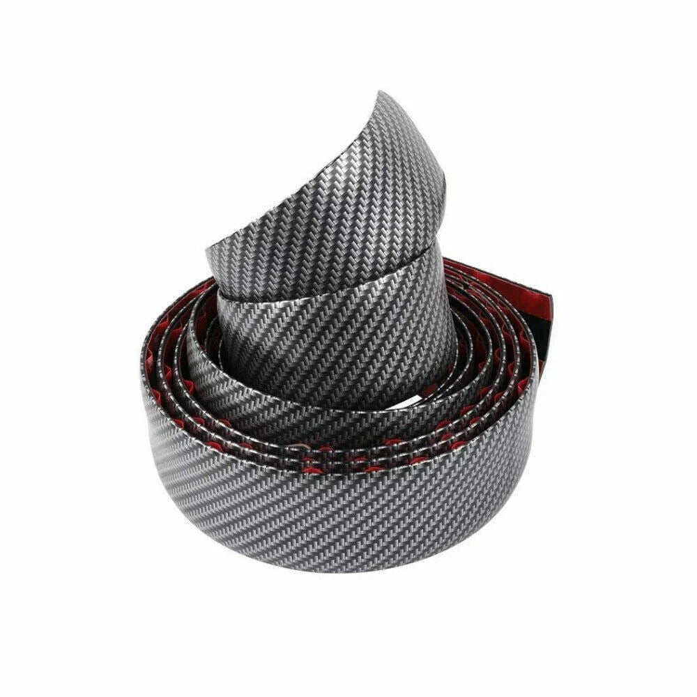 3CM1M Car Sticker Carbon Fiber Rubber Door Sill Protector Edge Guard Strip