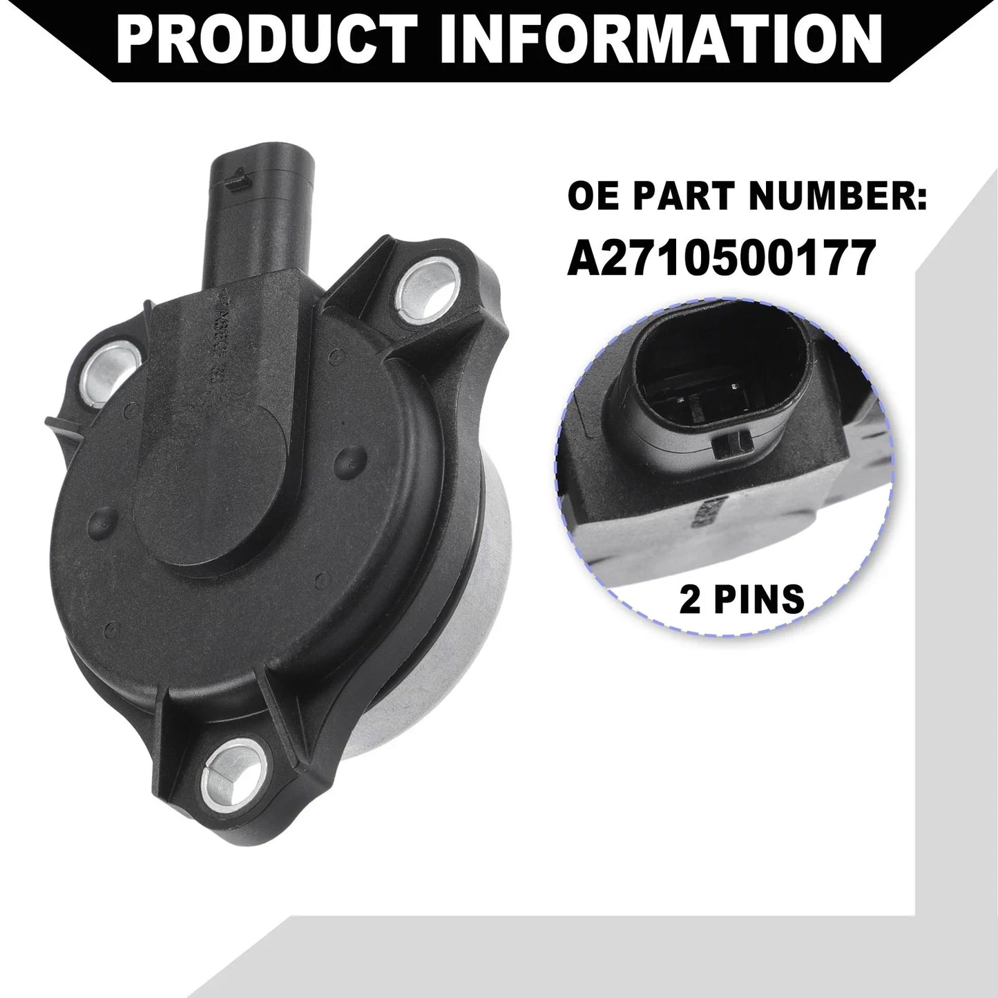 2x VVT Solenoid for Mercedes-Benz C 250 (2012-2015)