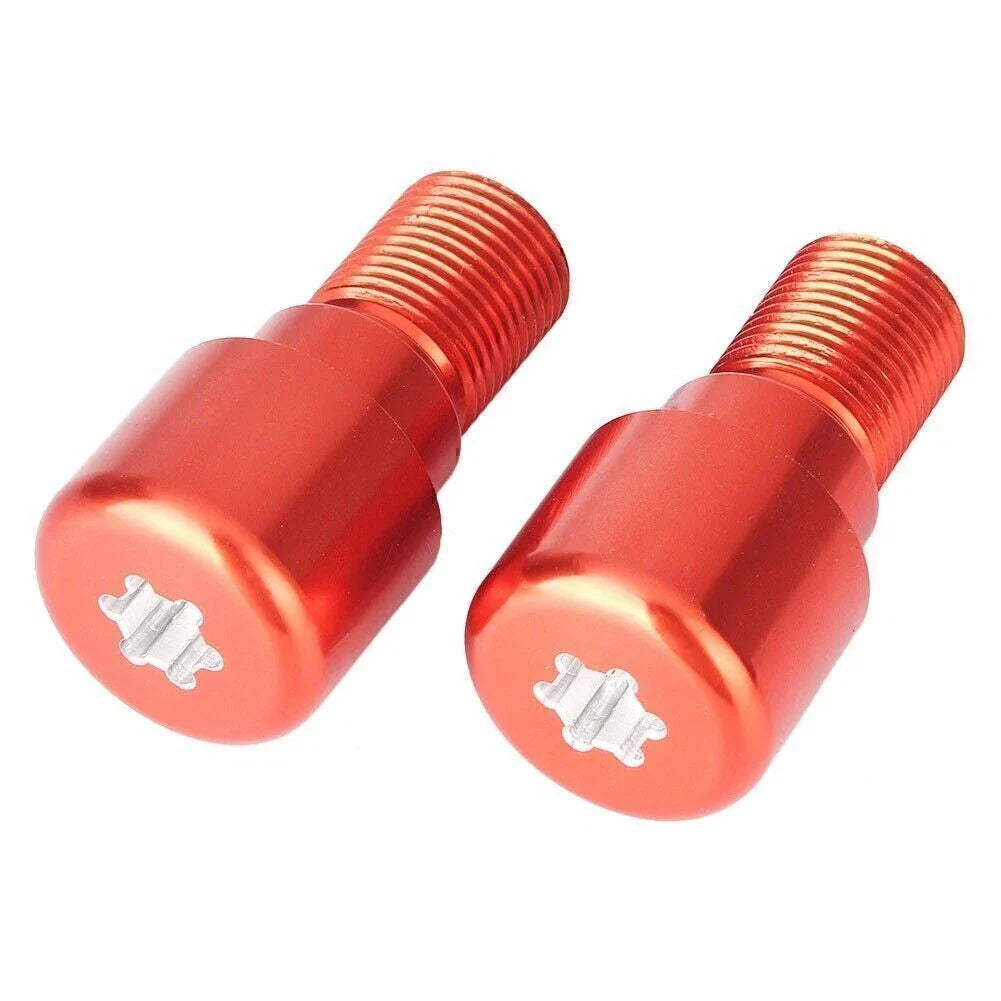 18mm Motorcycle Dirt Bike Handlebar Grips End Cap Plugs - 1 Pair