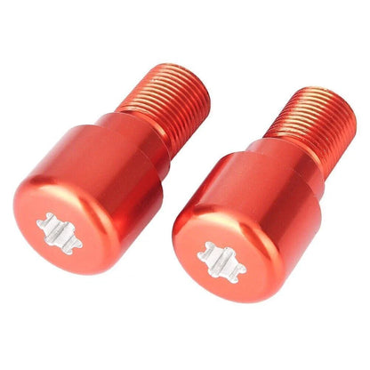 18mm Motorcycle Dirt Bike Handlebar Grips End Cap Plugs - 1 Pair