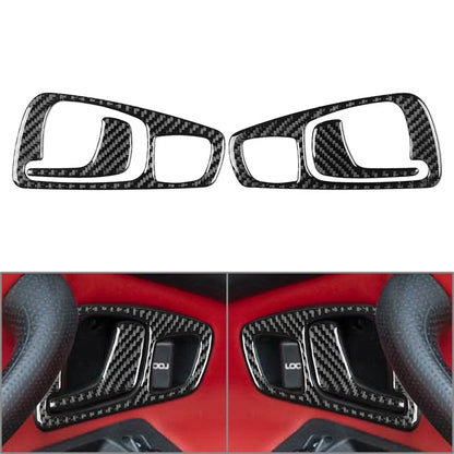 Carbon Fiber Black Interior Door Handle Cover Trim for Honda S2000 (2004-2009)