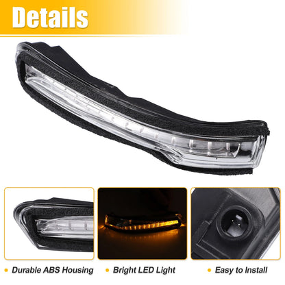 Pair LED Side Mirror Turn Signal Light for Kia Forte Forte5 (2014–2018)