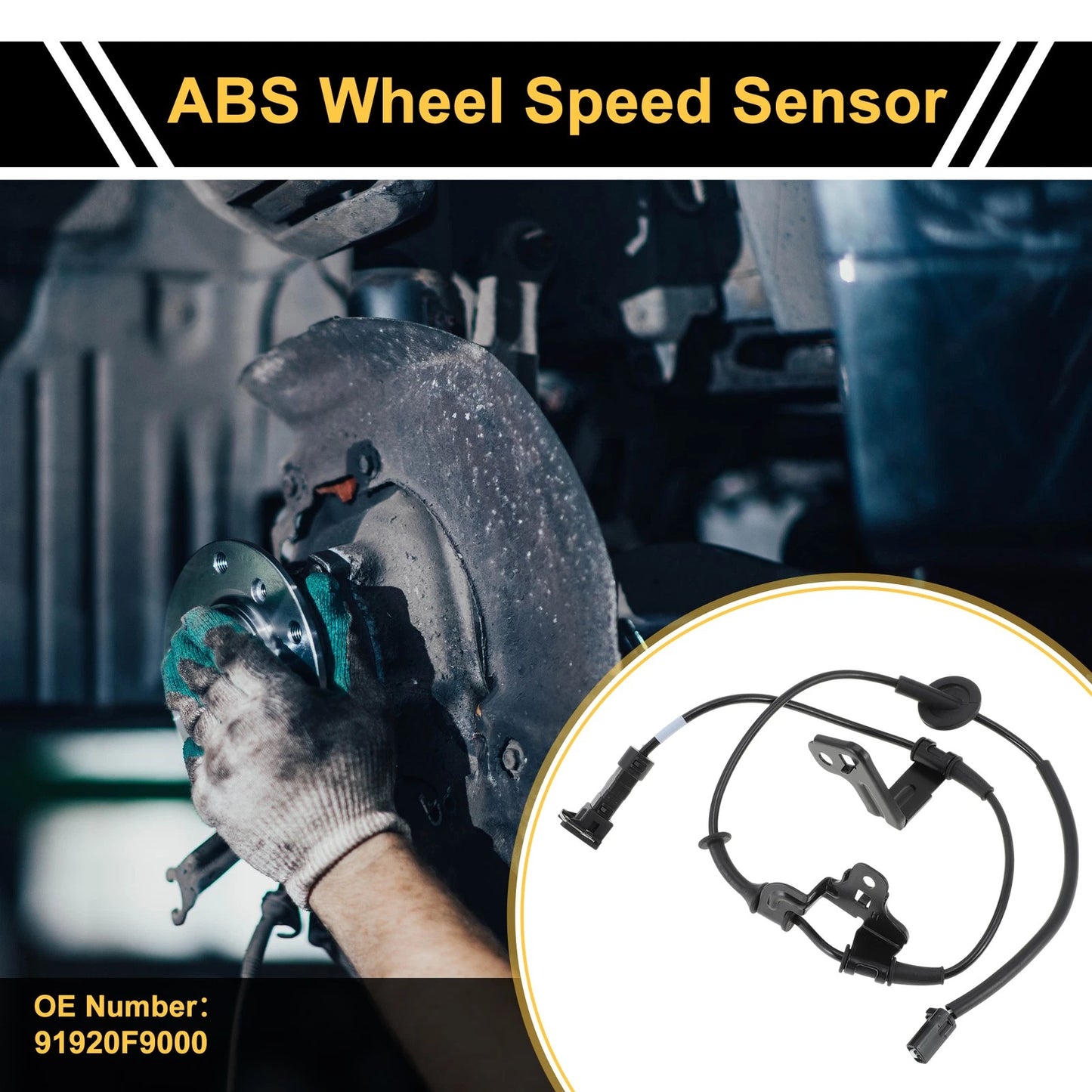 ABS Wheel Speed Sensor No. 91920F9000 for Hyundai Verna (2016) Rear Left