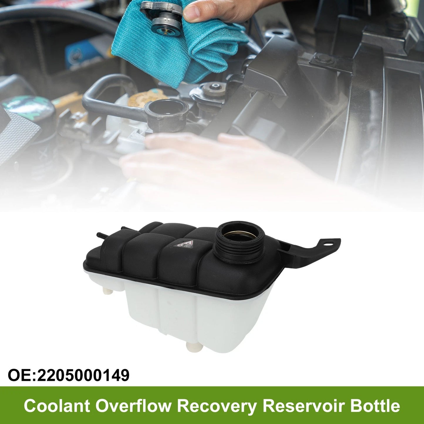 Coolant Expansion Overflow Tank No. 2205000149 for Mercedes CL55 AMG (2003–2011)