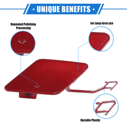 Tow Hook Eye Hole Cover Cap for BMW 3 F30 (2012–2015) Red