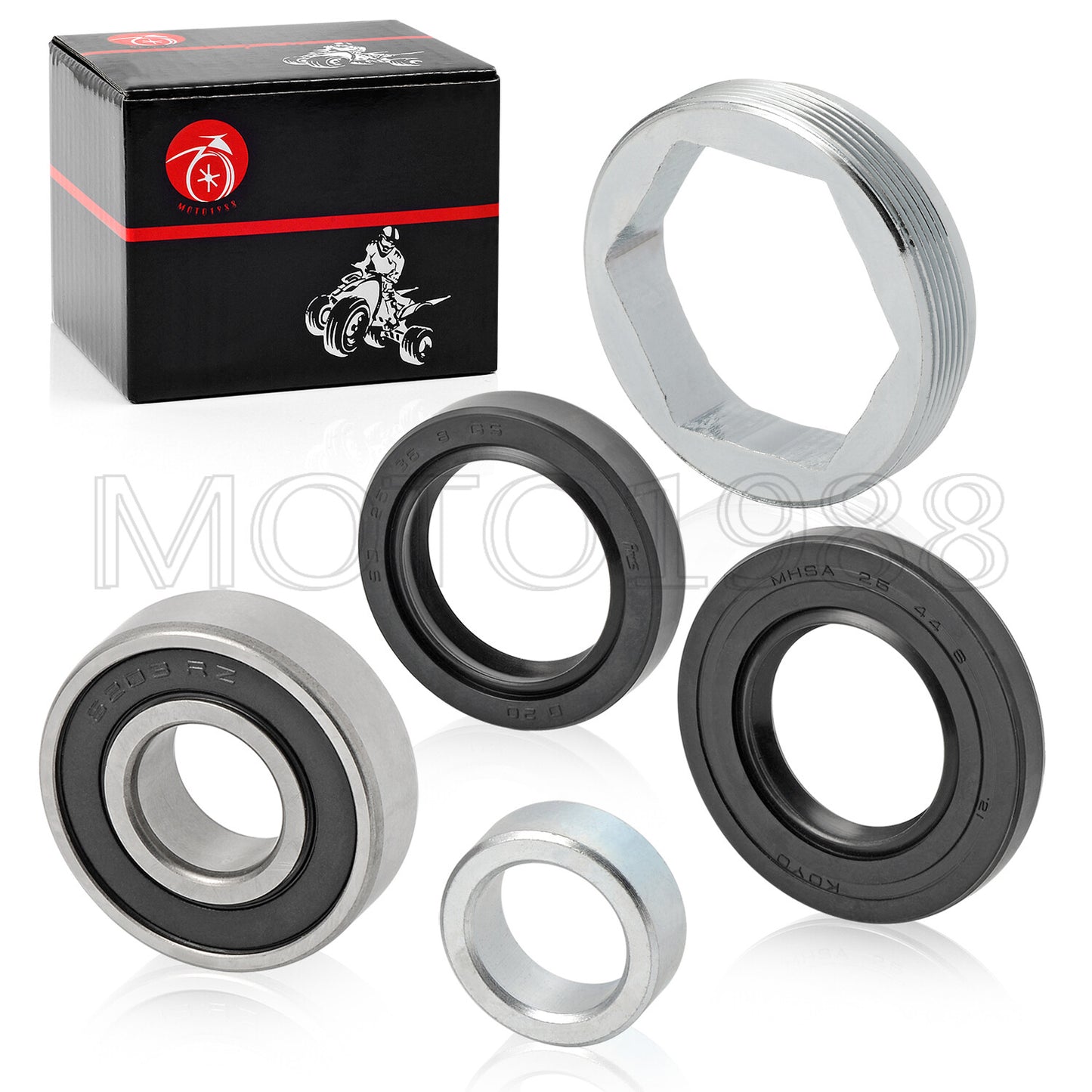 Steering Stem Bearing Seal Holder Nut for Yamaha Banshee 350 (1988–2006)