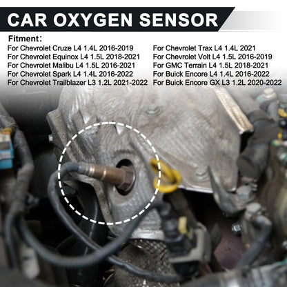 2X Upstream Downstream Oxygen Sensor for Chevrolet Cruze L4 1.4L (2011–2016) No. 250241188